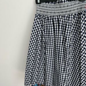 Zara Gingham Flowy Skirt